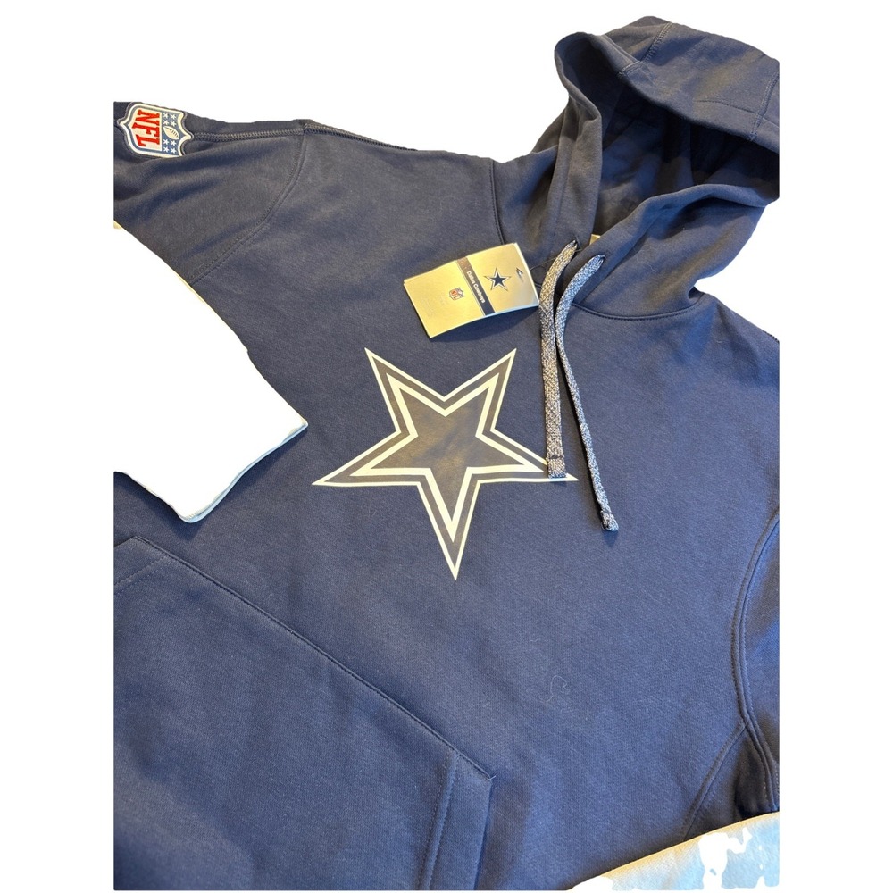 NIKE Dallas Cowboys Sideline‎ Club Fleece Hoodie NFL On Field Apparel Men's MED